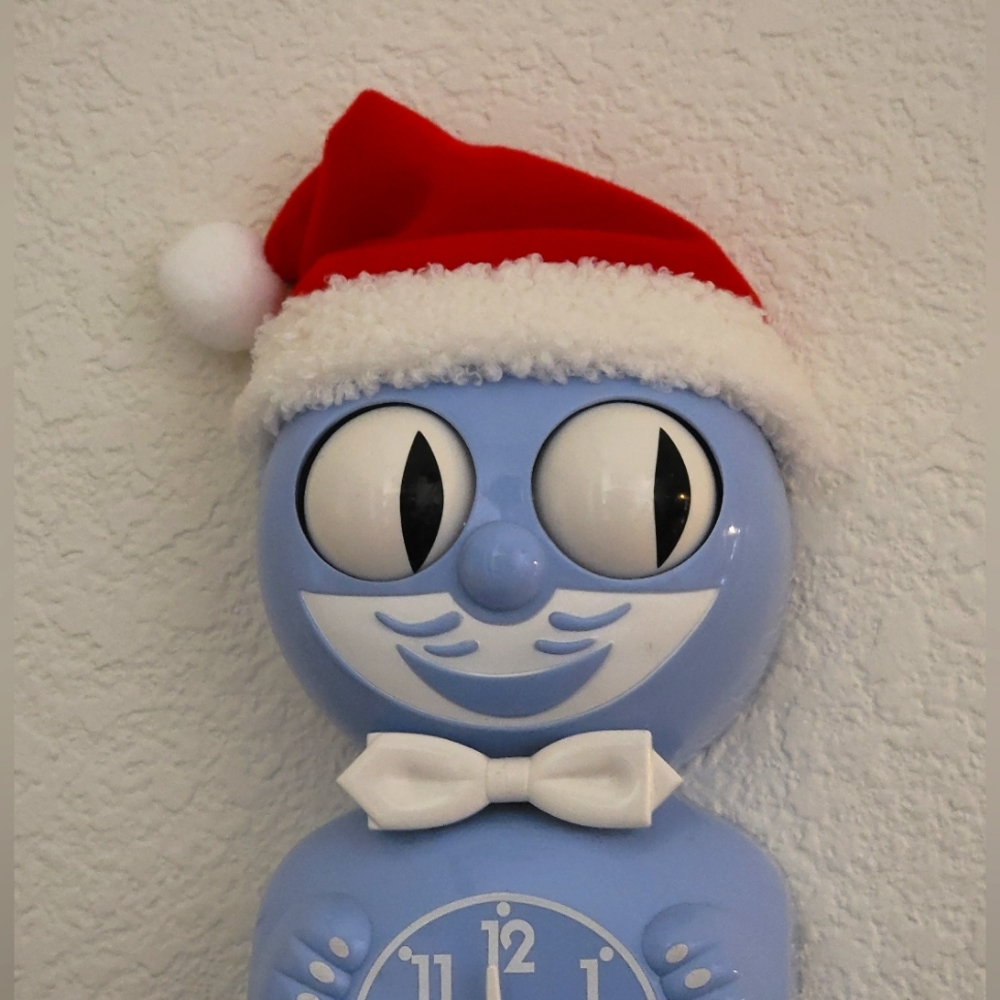 Santa hat for Kit-Cat Klock clock